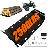 ZFbuhuo yard drag sled 47x110 inch flat lay highlighting ample hauling space