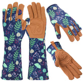 Zhamate long glove with rose-pruning focus for extended forearm protection.