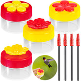 ZHBDMGK hand-held hummingbird feeder with colorful flower design for close observation