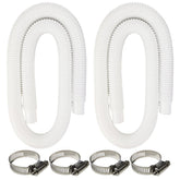 zhcoy pool pump hose, 59-inch length, durable PVC for reliable above-ground pool filtration.