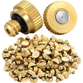 Zhengmy brass misting nozzle with durable brass body for outdoor use.