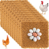 Zhengmy brown nesting pad 12x12 with soft grass texture for cozy hen nesting
