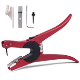 ZHEQOGZH ear tag applicator for cattle with a red handle for precise tagging