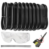 ZHIXING replacement flex tube close-up for Ryobi blower with durable flexible design.