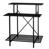 Zhongma 3-tier plant stand front view highlighting space-saving design for small rooms.