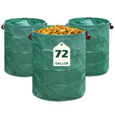 Zhulerzil 72-gallon yard waste bags with standup design for easy filling.
