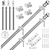 ZHULI 5ft flag pole kit in stainless steel for durable outdoor use.