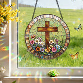 Zhuoyaju eight-inch sun catcher rainbow window with bright colors brightening sunlit room