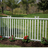 Zippity Baskenridge fence panel assembly demonstrating easy no-dig setup for yards