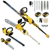 Zitrodge cordless pole saw 8in cutting action for precise pruning from ground level