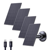 Zivif 2W USB-C solar panel for security cameras powering setups in sunlight.