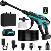 ZixDeNex cordless pressure washer assembly for easy setup and transport.