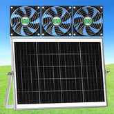 ZIZIWIN solar panel powers the chicken coop fan for daytime cooling
