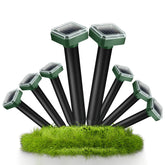 ZLieatmp 8Pack solar mole repellent unit deters burrowers in lawns