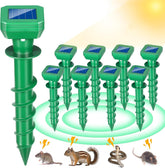 ZLieatmp 8Pack Spiral Mole Repellent unit deters burrowing pests in lawns.
