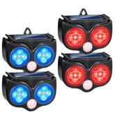 ZLieatmp predator lights four-pack for outdoor deterrence around coops.