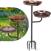 ZMCYNG metal bird bath stand 41in offers stable outdoor decor for bird watching