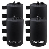 ZNCMRR canopy water weight bags filled to stabilize a gazebo in wind.