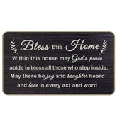 ZNGFON Bless This Home doormat at the front door traps dirt and welcomes guests