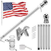 ZNNOPAX 5ft flag pole kit assembly for durable outdoor display