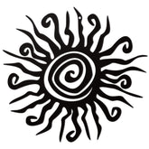 Zonon sun metal wall art adds warm outdoor charm on walls.