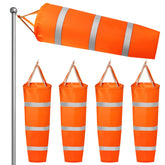 ZOOFOX 4-pack windsocks shown in a row, highlighting wind direction visibility outdoors