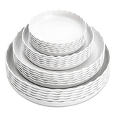 ZOOFOX wave plant saucer 6-inch tray catches excess water efficiently.