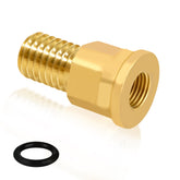 Zookpr brass-pressure-gauge-adapter close-up showing CS/CJ compatibility and steady pressure