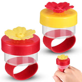 Zopeal hummingbird ring feeder, flower-shaped closeup, ideal for hand feeding