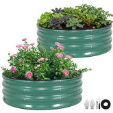 ZORMY round garden bed assembly demonstrates quick, tool-free setup for flexible planting layouts.