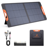 ZOUPW 100W solar panel folded for travel, lightweight and compact