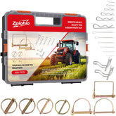 Zpiohio Cotter Pin Kit full box showing 300-piece assortment for farm and trailer repairs.