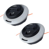 Zqqalitize C26-2 dual line trimmer head front view for quick line feed