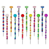 ZSlactp 290Pcs Beaded Garden Stakes Kit ready for colorful fairy garden decor