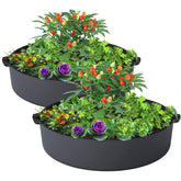 ZtohPyo 2-pack 50-gallon fabric grow bags for durable planting.