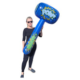 Zugar Land POW jumbo mallet 52-inch blue front view for epic play fights