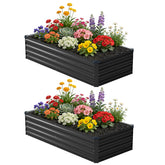 Zunatu galvanized raised garden bed assembling outdoors for long-lasting planting.