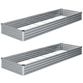 ZUNUDA galvanized raised bed assembly for durable outdoor planting.