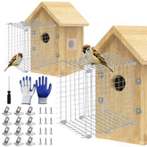 ZUUDYSEN bluebird house predator guards square guard pack protects nests from predators.