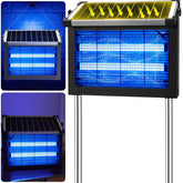 Zwiran bug zapper outdoor solar panel attracts insects for a calm evening outside.