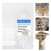 Zwxt mushroom bags front view with 8x5x20 dimensions for easy handling.
