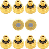 ZXUEZHENG brass misting nozzle with 0.1mm orifice for fine outdoor mist.