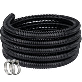 ZY-hosetube pond hose 25ft black corrugated for versatile water transfer