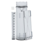 Zylaer rain gauge front view shows durable polycarbonate design for all weather