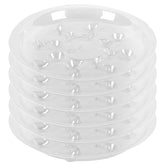 ZZPYXIA 6-pack clear plant saucer with 10-inch top diameter protects surfaces
