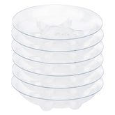 ZZPYXIA 6-inch clear plant saucer with reinforced edge protects surfaces.