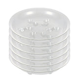 ZZPYXIA 8-inch clear plant saucer with raised feet protects surfaces.