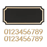 Zzxwaitt outside house numbers with adhesive backing for easy installation.