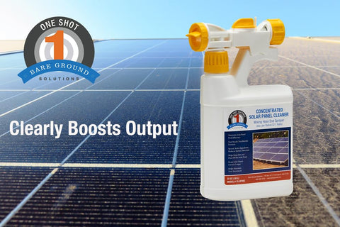 1-SHOT ready-to-spray solution illustrates up to 8 gallons of cleaner.