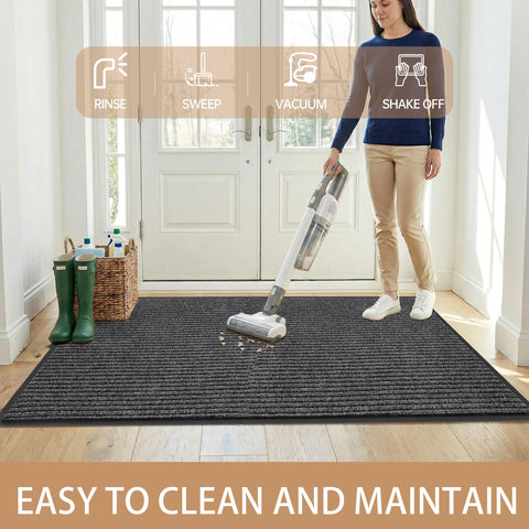 100pointONE waterproof mat is simple to vacuum, rinse, and dry